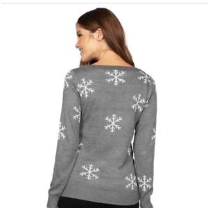 Sequins snowman sweater